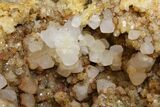 Keokuk Quartz Geode with Calcite & Pyrite Crystals - Missouri #144771-4